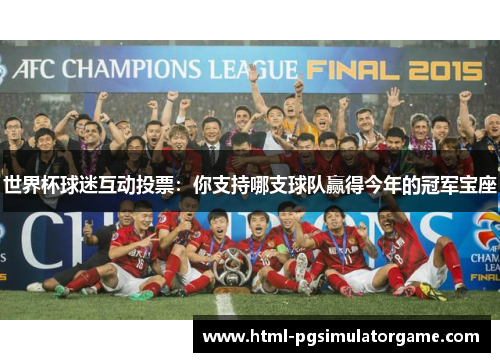 世界杯球迷互动投票：你支持哪支球队赢得今年的冠军宝座